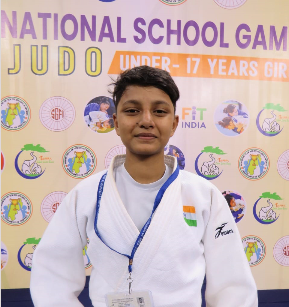 Tania Das of Tripura National School Judo